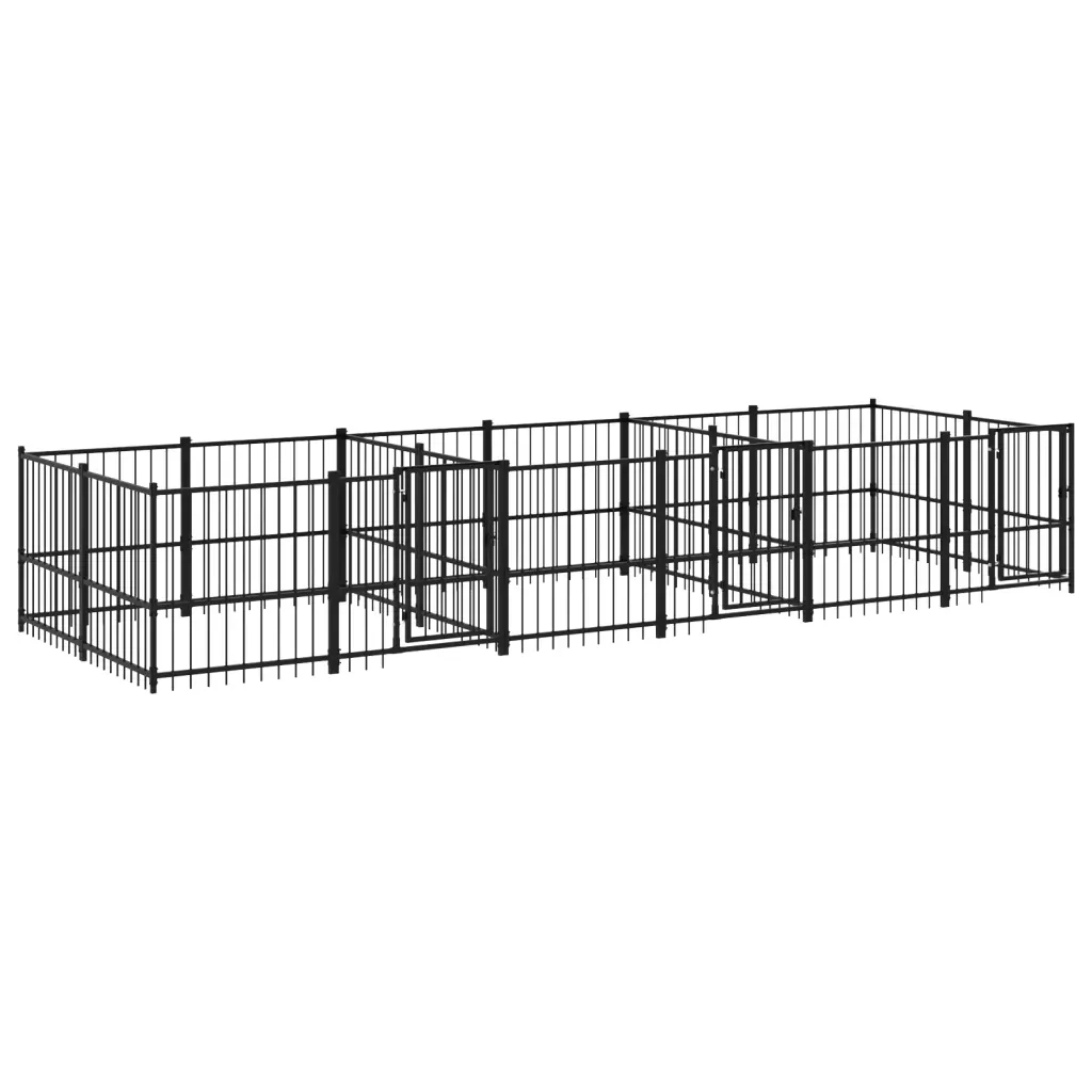 Gabbia per Cani da Esterno in Acciaio 11,26 m² 3124665