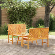 Set Lounge da Giardino 3 pcs Marrone Legno di Acacia Massello 3154128