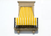 Tenda Da Sole A Caduta Per Esterno Balcone Casa Telo Ombra UV Modello Riga Larga - 145x250 - Giallo