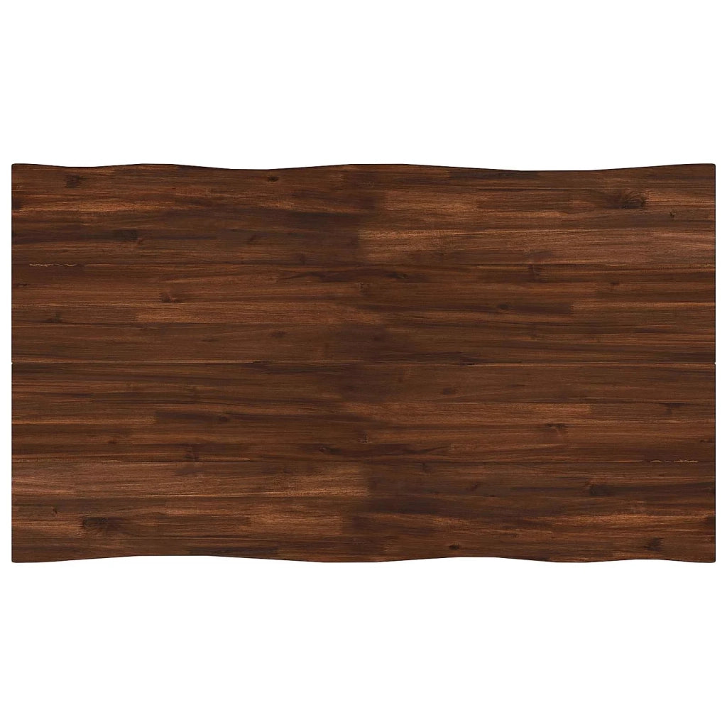 120 x 90 x 75 cm Legno di Acacia Massello Marrone scuro e Nero 937544