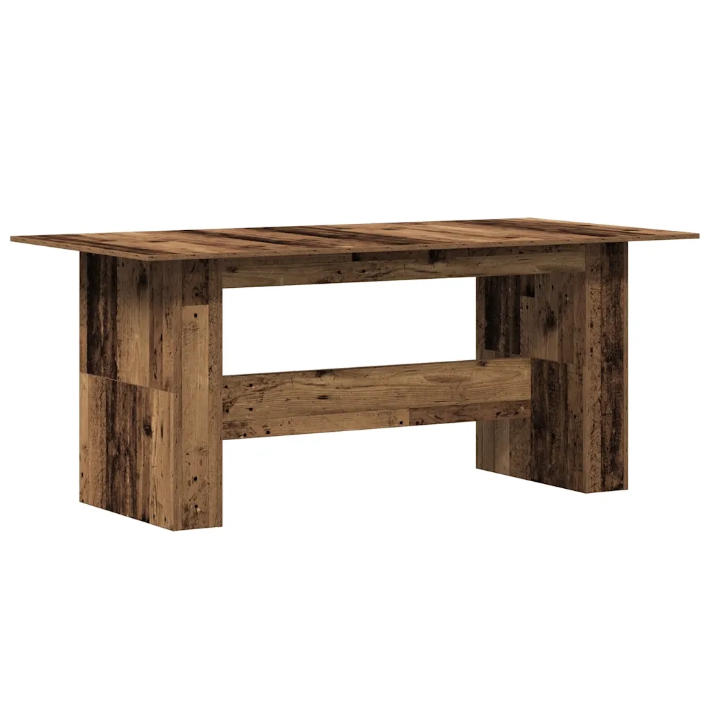 Tavolo da Pranzo Legno Vecchio 180x90x76cm in Legno Multistrato
