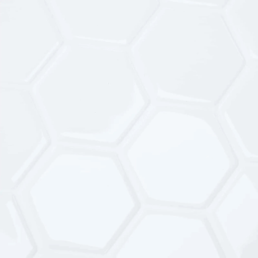 Piastrella Esagonale 20 pcs Bianco 30 x 30 cm Poliuretano e PET