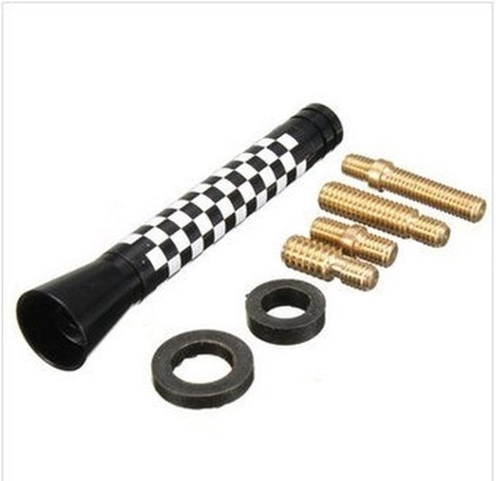 Vettore di Antenna Auto con Design in Fibra di Carbonio e Stemma del Regno Unito