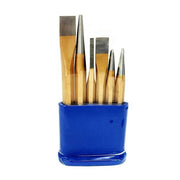 Trade Shop - Set Da 6 Pezzi Punzoni Caccia Spine In Acciaio Chrome Vanadium Con Contenitore -