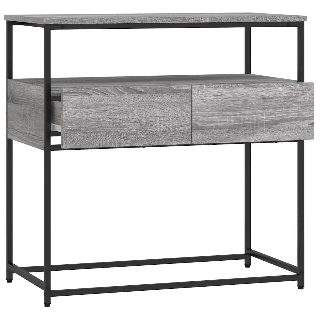 Tavolino Consolle | Tavolo d'Ingresso Grigio Sonoma 75x40x75 cm Legno Multistrato