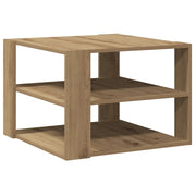 Tavolino salotto | Tavolino da caff¨¨ | Tavolino da Soggiorno Rovere Artigianale 58x58x40 cm in Truciolato