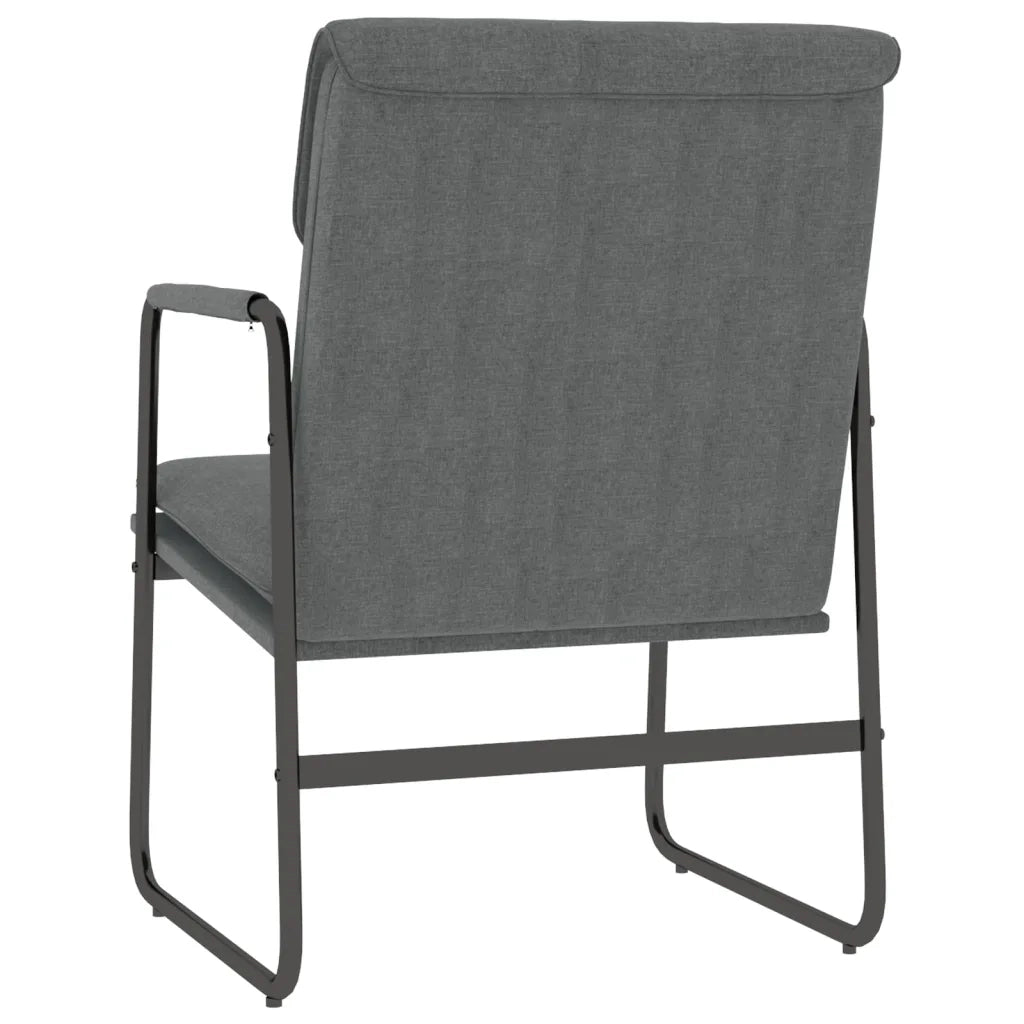 Sedia Lounge Grigio Scuro 55x64x80 cm in Tessuto cod mxl 14916