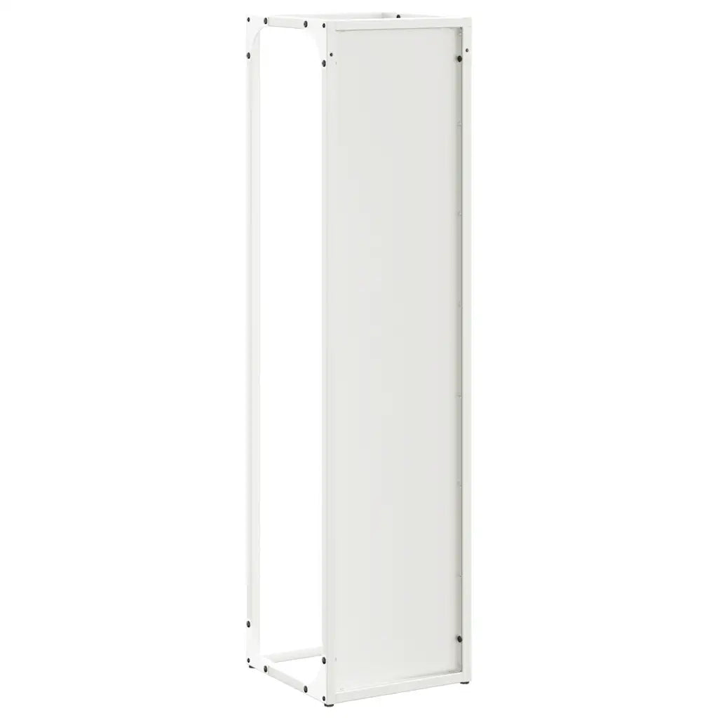 Rastrelliera per Legna da Ardere Bianca 25x25x100 cm CFW5258223