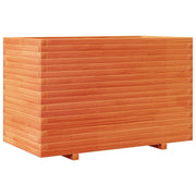 Fioriera | Cassetta per fiori | Vaso Giardino Marrone Cera 110x60x72 cm Legno Massello Pino