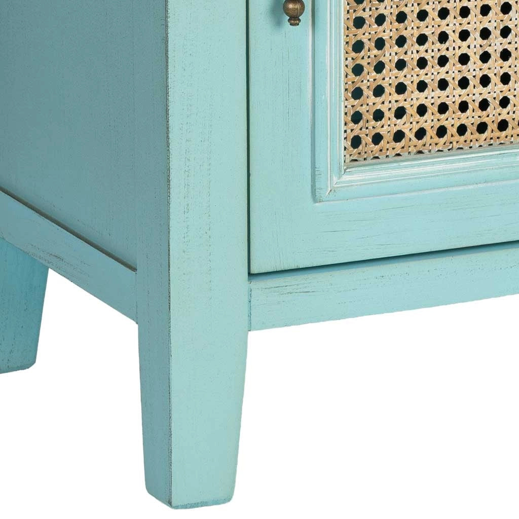 Comodino in legno con 1 anta e 1 cassetto 50x36x66,5h cm
