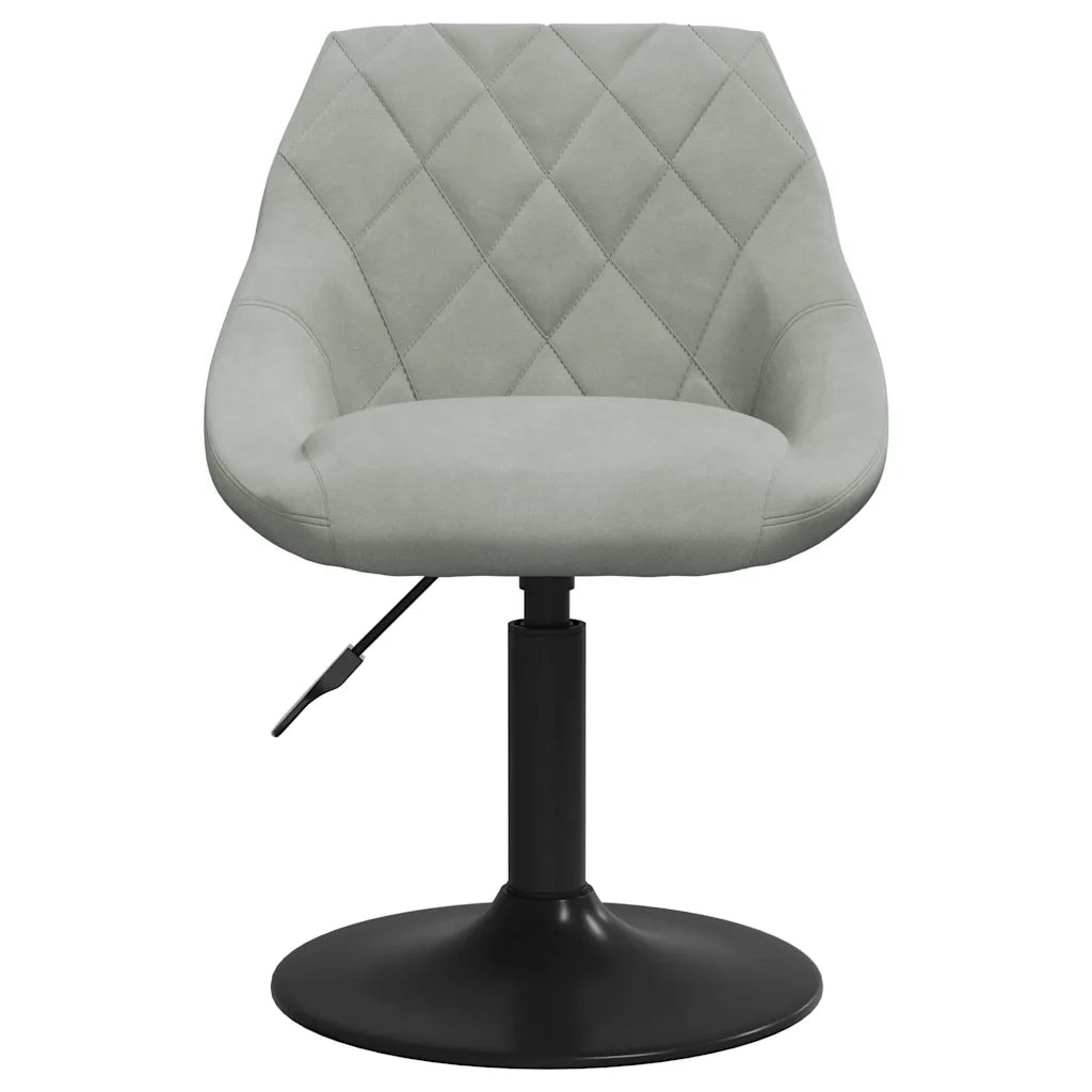 Sgabello da Bar Grigio Chiaro in Velluto cod mxl 57330