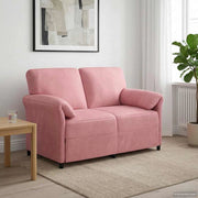 Divano a 2 Posti Rosa 138 x 83 x 95 cm Velluto 42033943