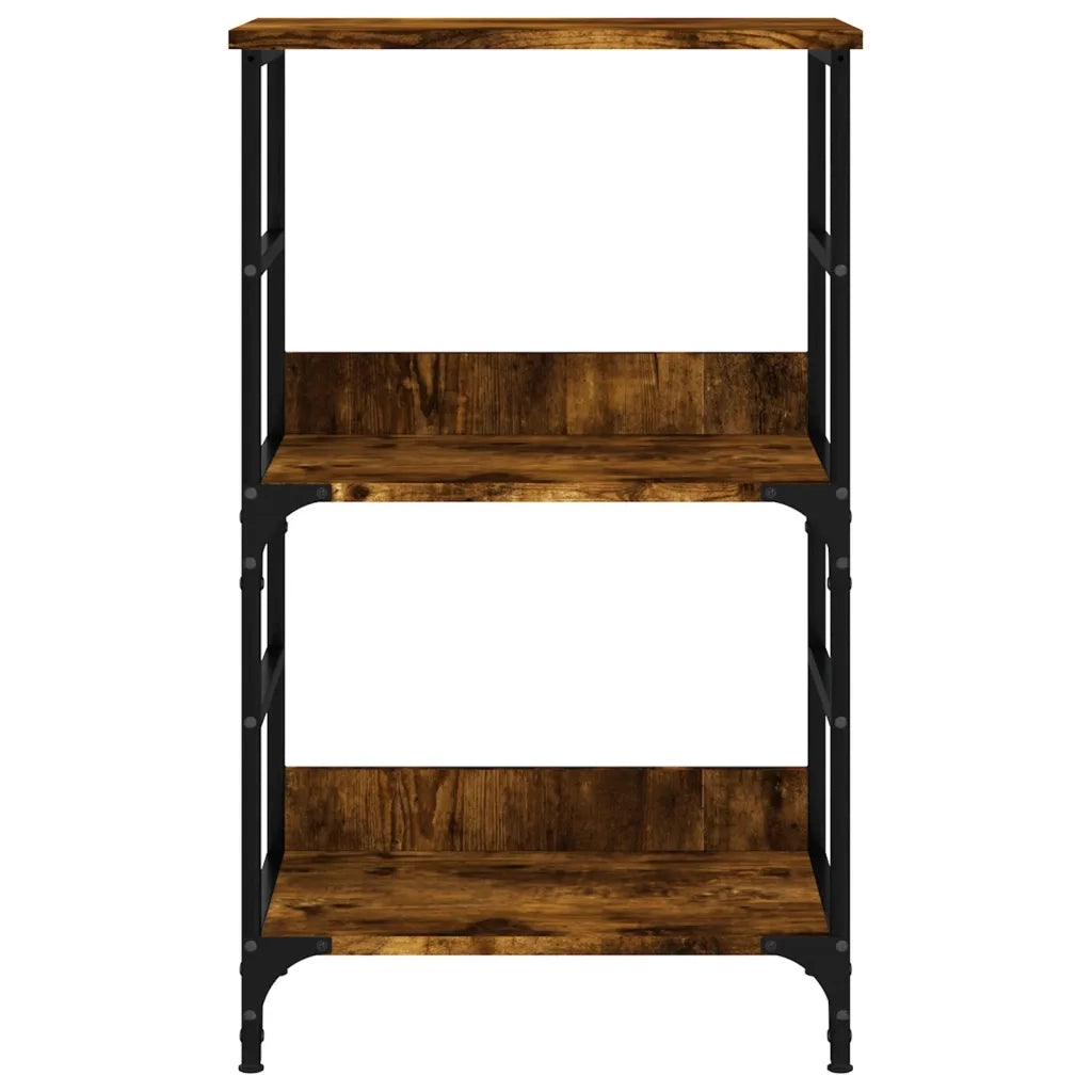 Libreria Rovere Fumo 50x33x82 cm in Legno Multistrato 835266
