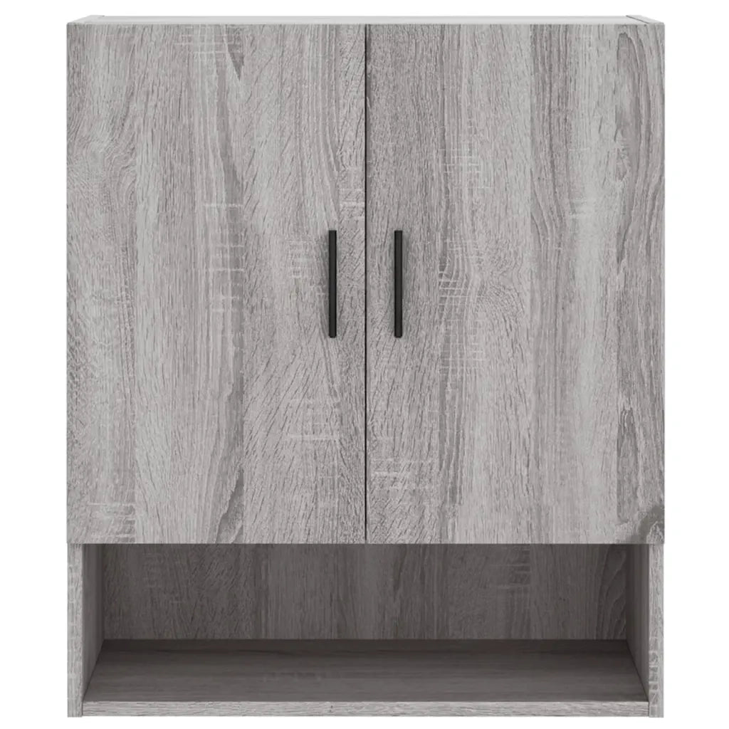 Pratico armadietto da parete design contemporaneo portaoggetti 60 x 31 x 70 cm in legno multistrato grigio 02_0048779