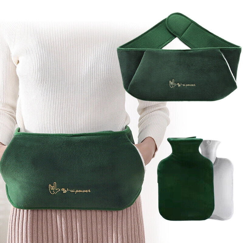 Borsa termica per borsa dell'acqua calda ¨C zephmum ¨C 1000ml, morbida, con cintura