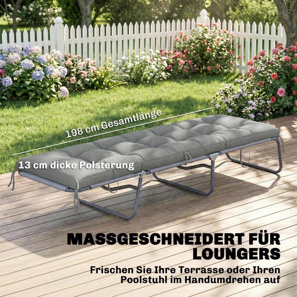 Cuscino per Pallet ¨C Zephmum ¨C Grigio Chiaro 198x65x13 cm