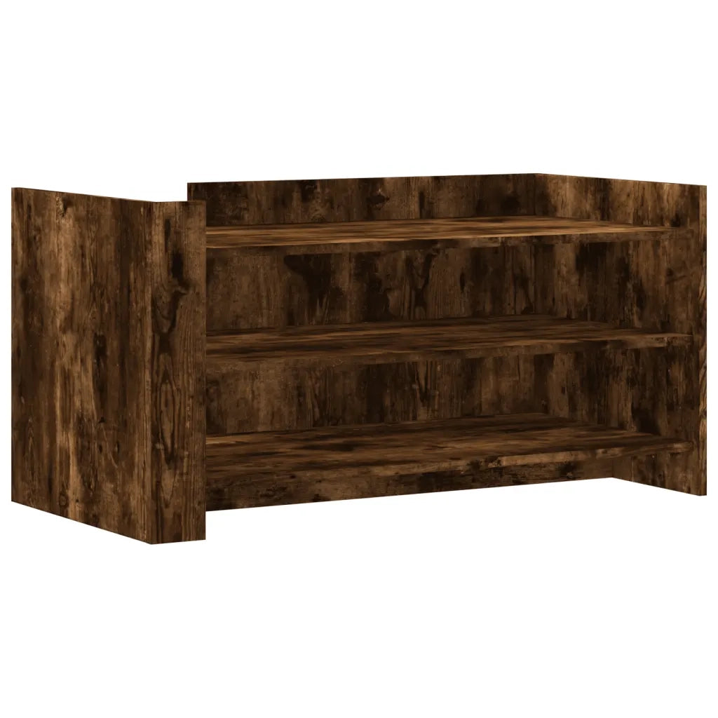 Tavolino salotto | Tavolino da caff¨¨ | Tavolino da Soggiorno Rovere Fumo 100x50x50 cm in Legno Multistrato
