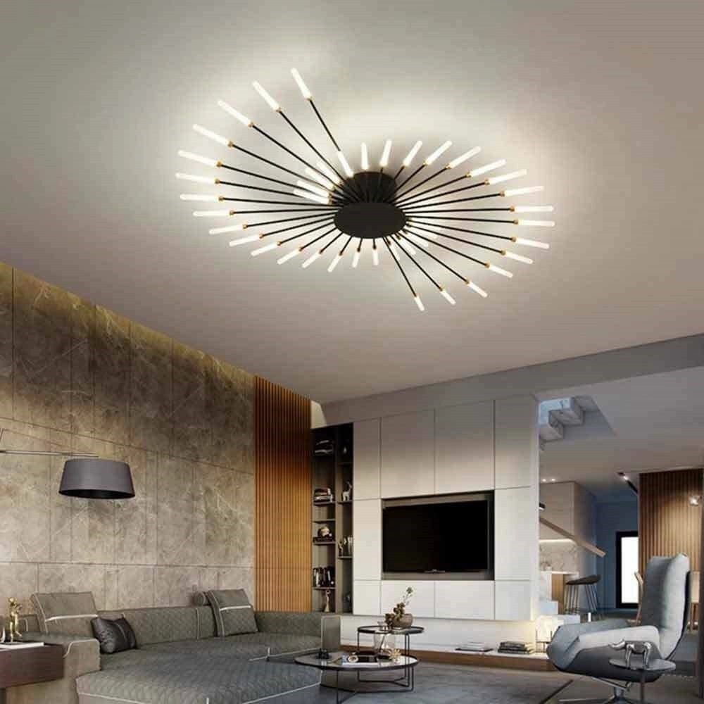 Trade Shop - Plafoniera Led Moderna 21 W Lampada Soffitto A Raggi Luce 6500k 3000k 4000k C33 -