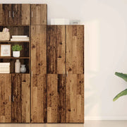 Credenza 2 pcs Legno vecchio 70 x 42,5 x 185 cm 3365588