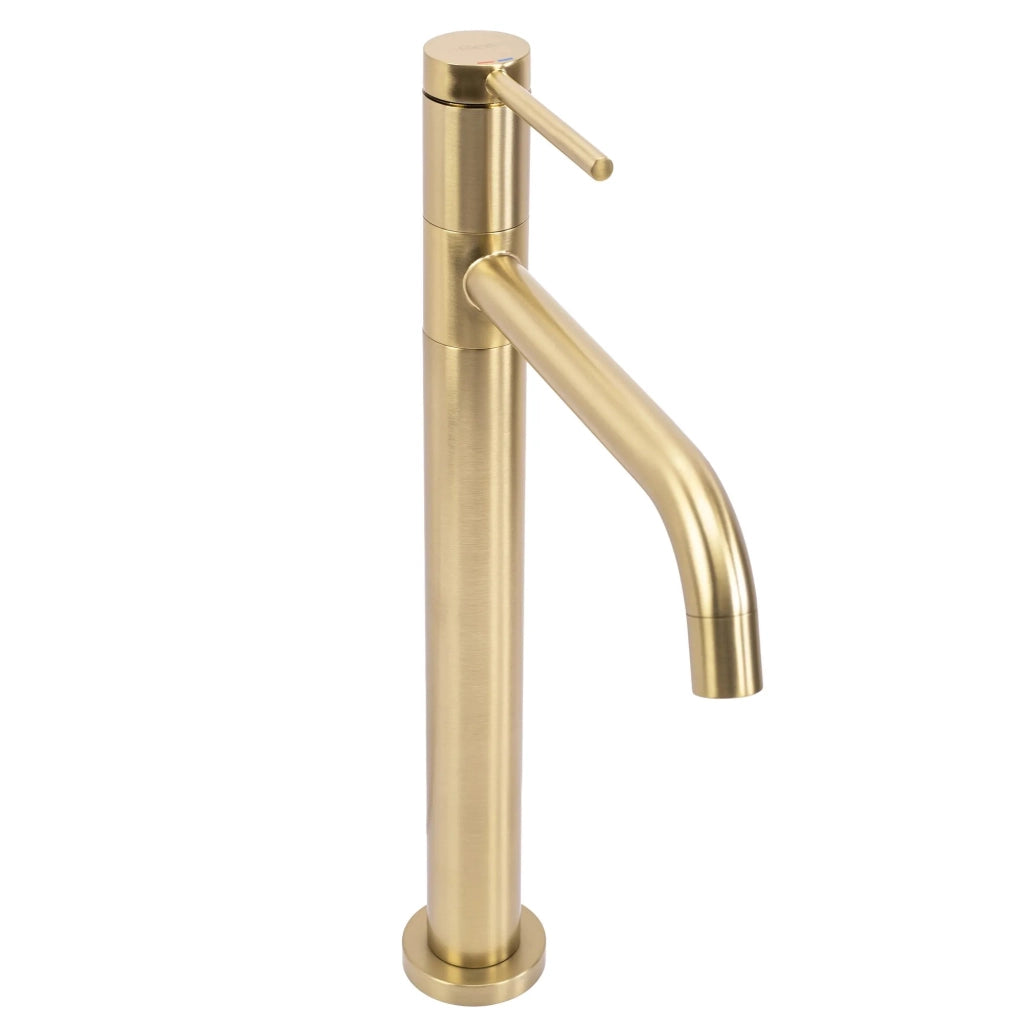 Rubinetto Da Bagno Rea Lugano Slim Brush Gold High