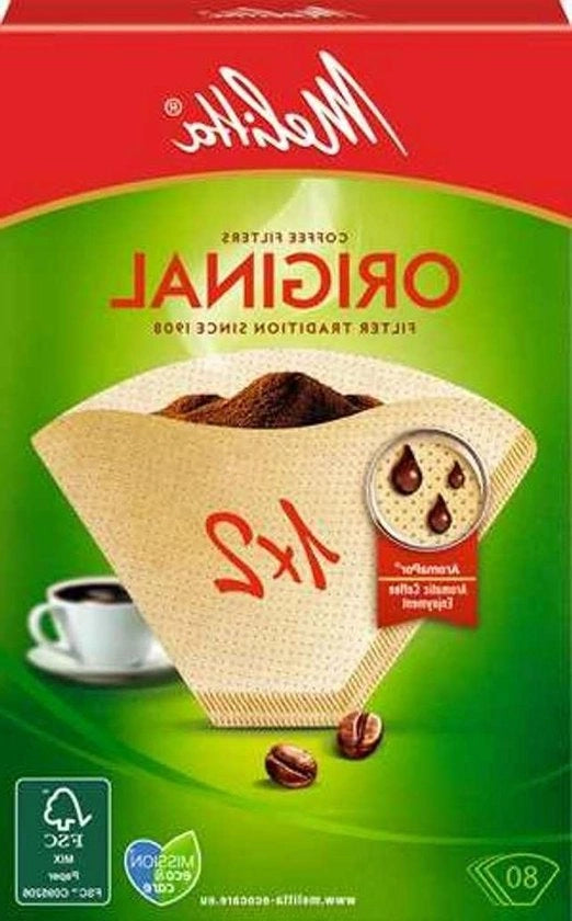 Filtro caffè di riserva - 6 confezioni - 80 filtri - Melitta 17808.7 - filtro carta per caffettiera