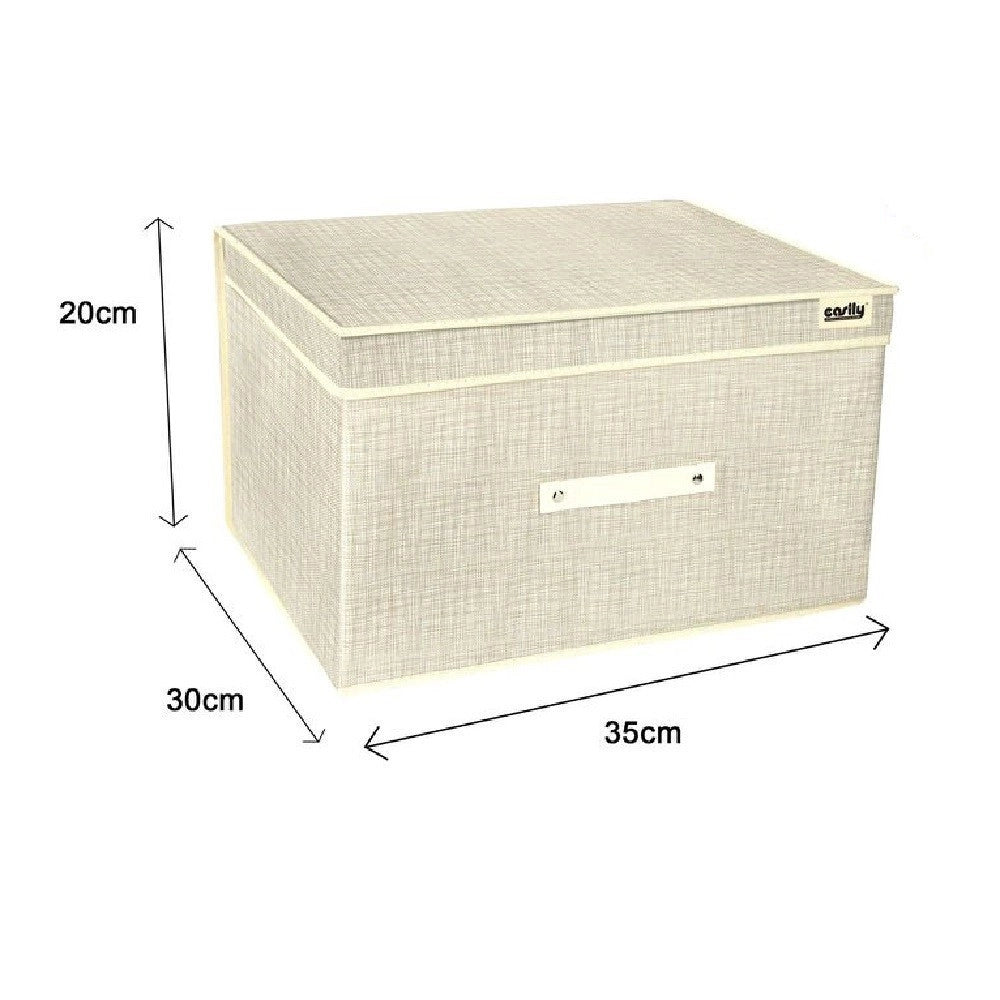 Trade Shop - Box Scatola Salvaspazio Portatutto Contenitore Organizer 20 X 30 X 35 Cm 69693 -
