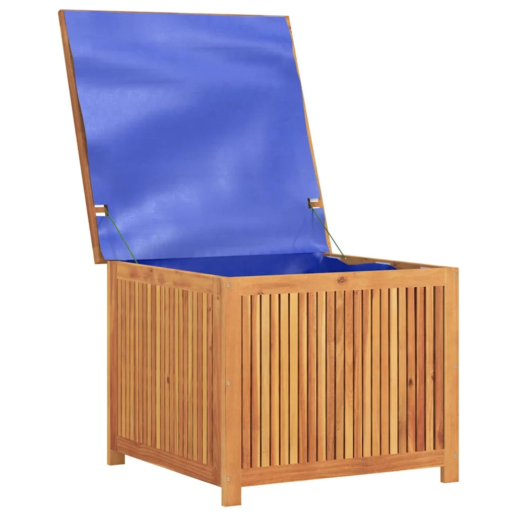 Contenitore da Giardino-Cassapanche da esterno 75x75x58 cm in Legno Massello di Acacia