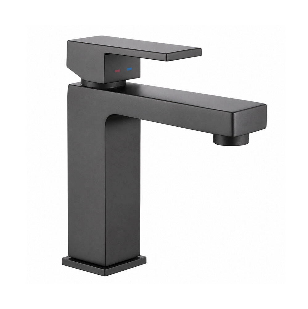 Set miscelatori lavabo bidet in ottone nero opaco Amber