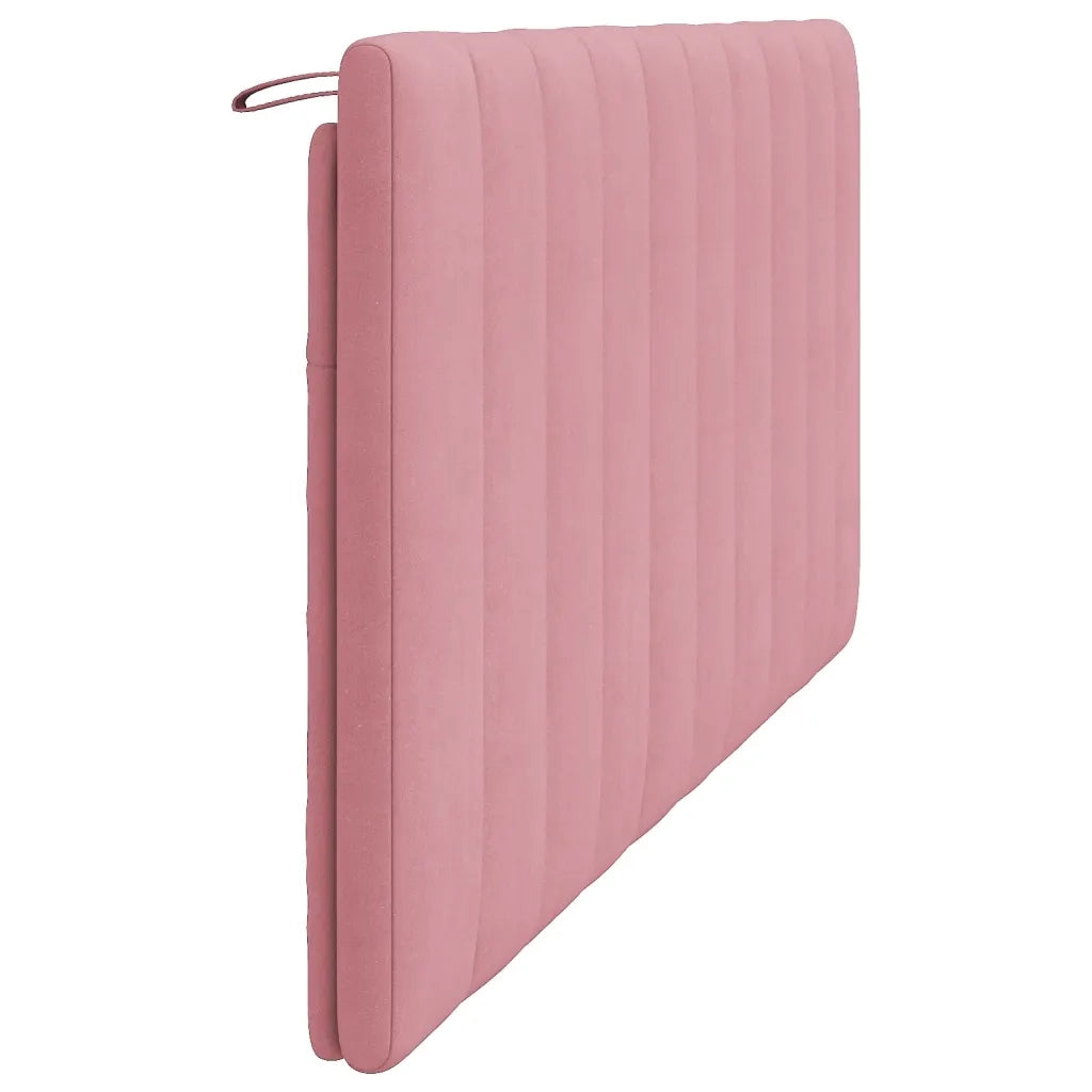 Cuscino Testiera Hanko Rosa 180 cm in Velluto 374686