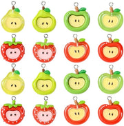 Pacco di Charmi con Sconto 40 Pezzi - Canditi per Frutta - Accessori DIY per Gioielli - Bracciale/ Orecchini/ Collana - Materiale Sostenibile - Progetti Unici