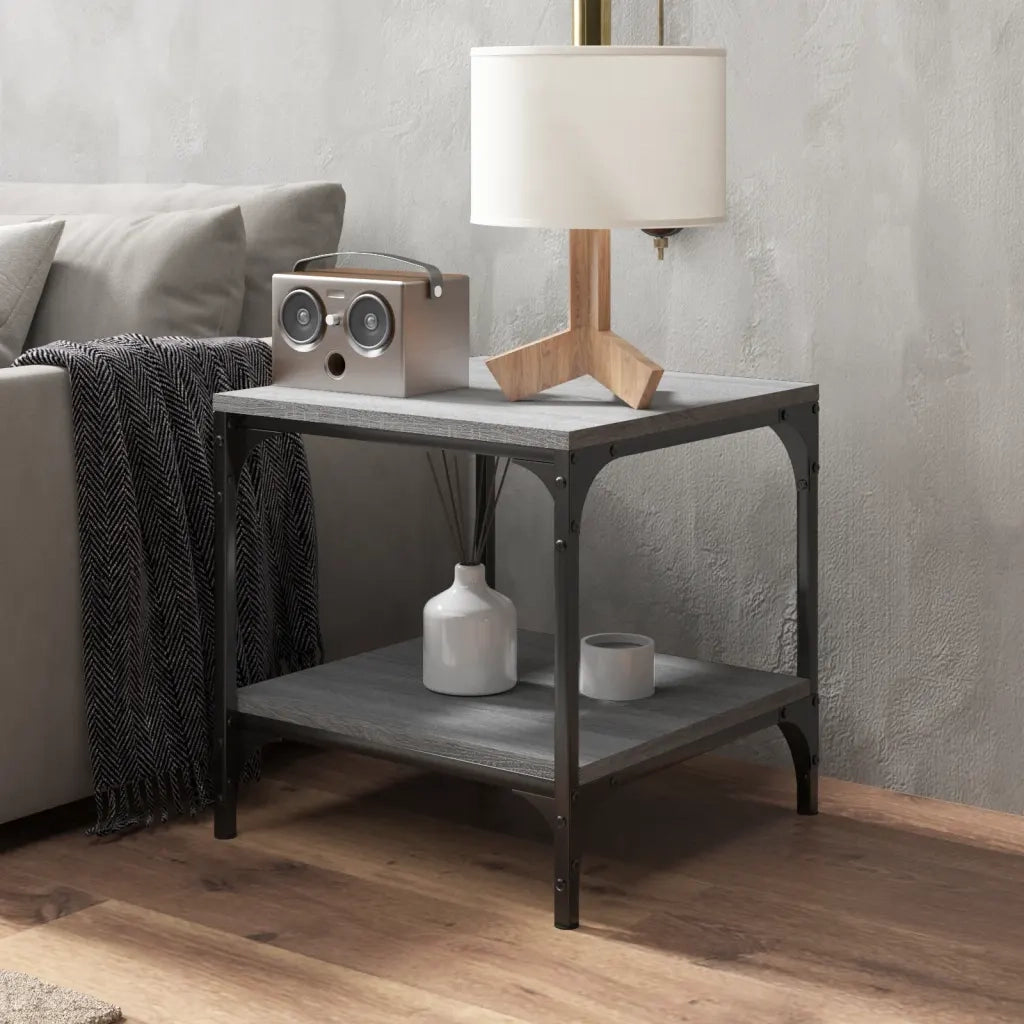 Tavolini 2pz grigio sonoma 40x40x40 cm in Legno Multistrato