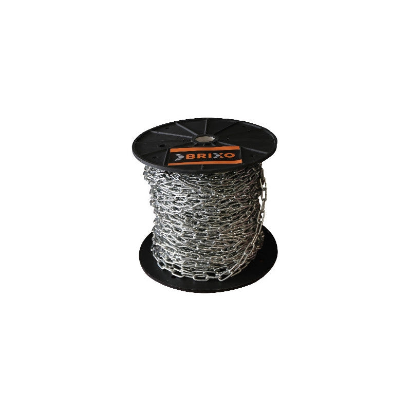 Catena genovese zincata 38 m Ø 5,0 mm per uso agricolo e industriale – Brixo