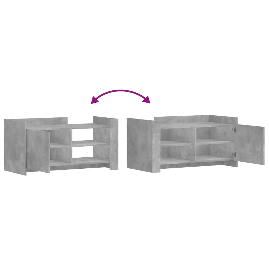 Tavolino salotto | Tavolino da caff¨¨ | Tavolino da Soggiorno Grigio Cemento 100x50x50 cm Legno Multistrato