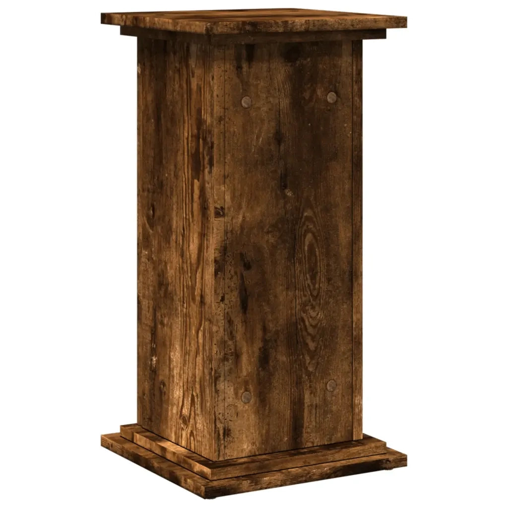 Espositore con Portaoggetti Rovere Fumo 31x30x60cm Truciolato 854620
