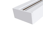 Binario per Faretti 2m in Alluminio per Sistema Illuminazione Binario Monofase Bianco