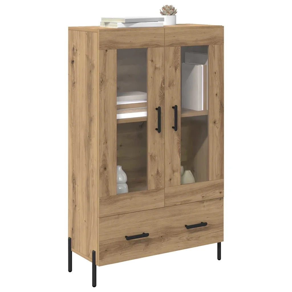 Credenza-Buffet-Armadio da cucina Corona Rovere artigianale 69,5 x 31 x 115 cm