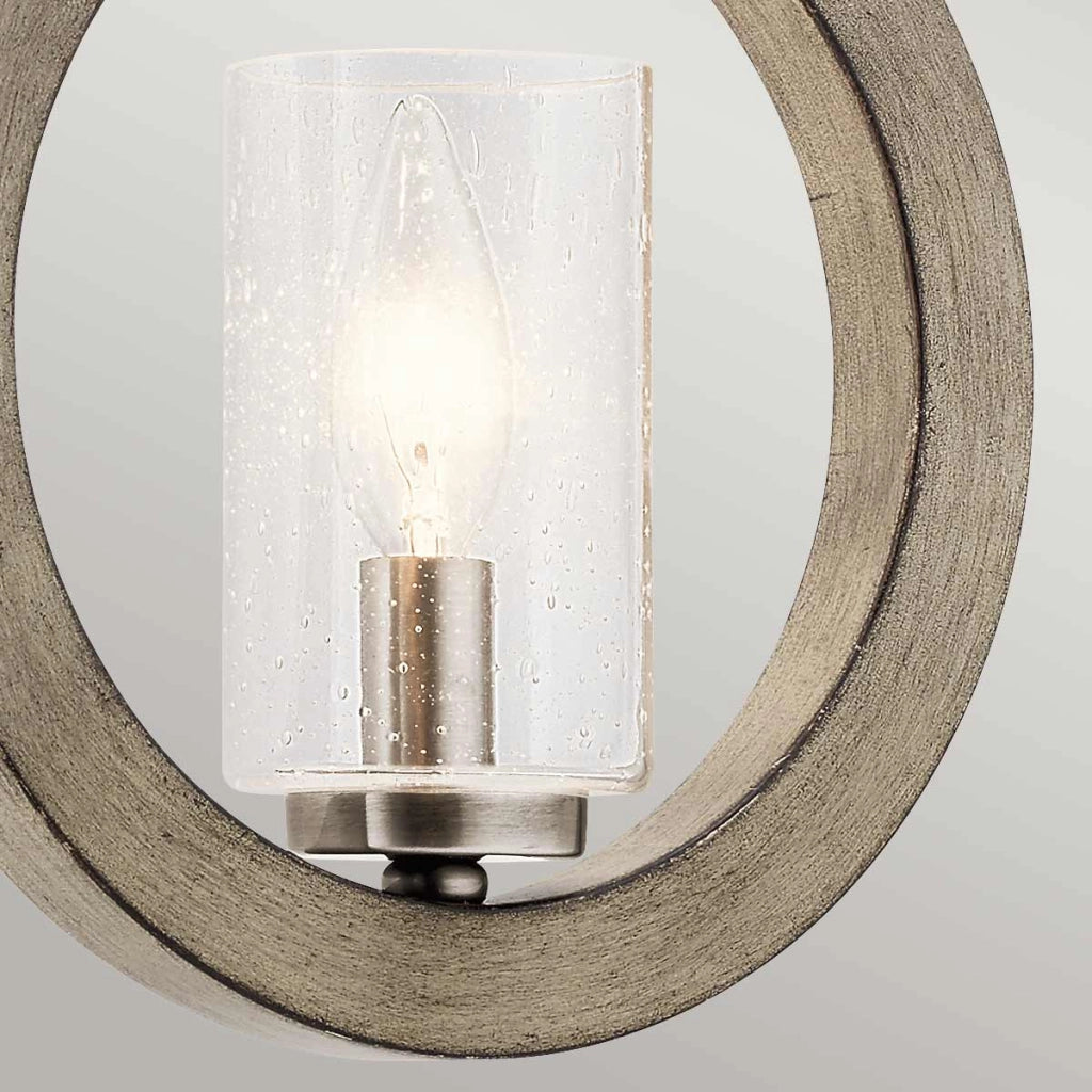 Lampada sospensione Grand Bank grigio anticato E14 Kichler