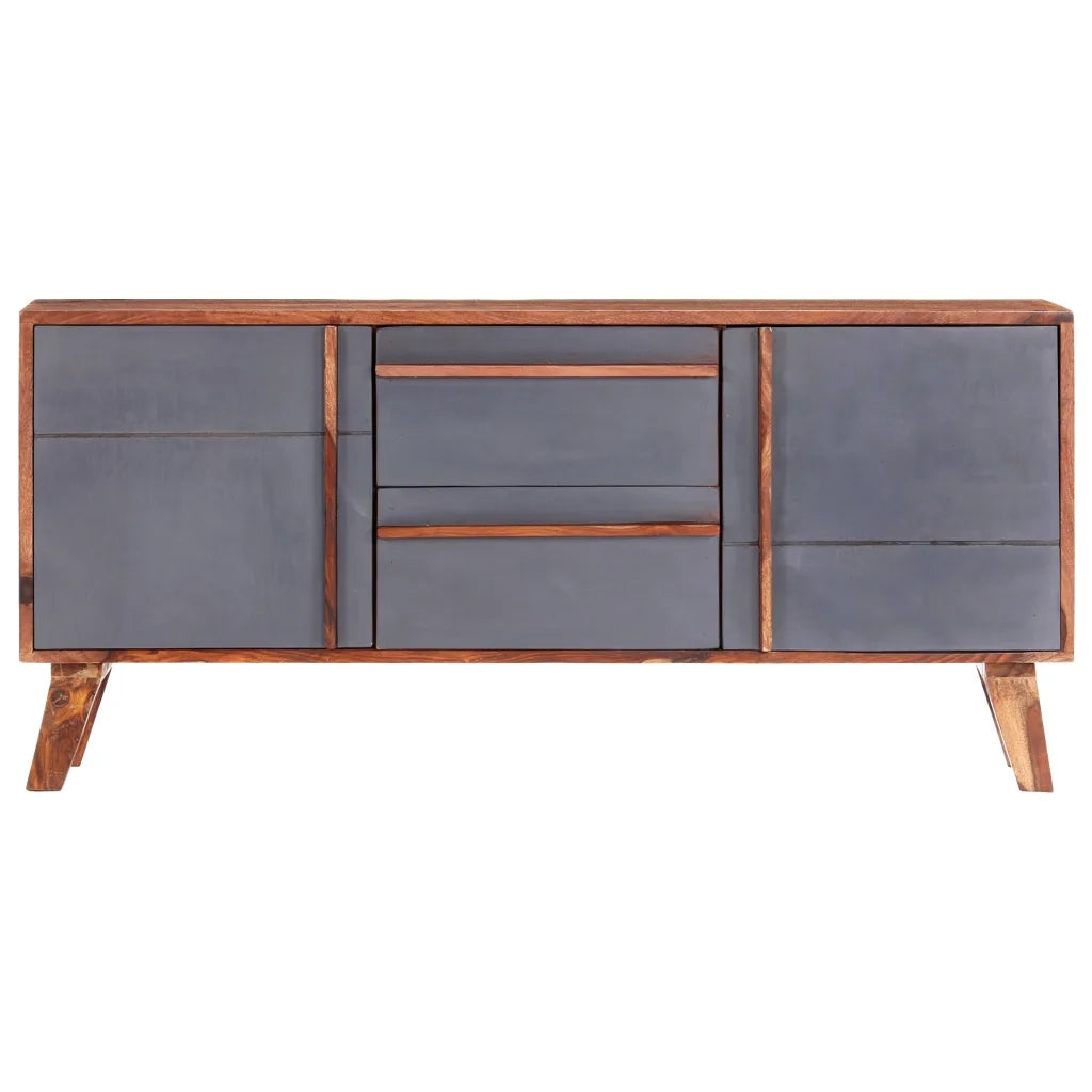 Credenza | Madia | Buffet da pranzo | Armadio da pranzo Grigia 120x30x55 cm in Legno Massello