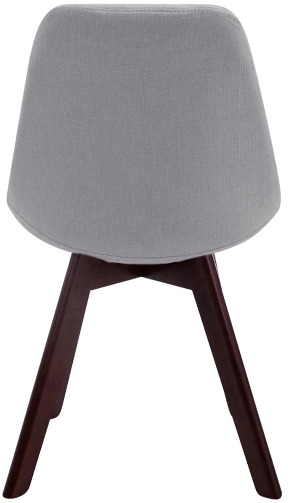 Sedia Borneo Tessuto V2 grigio,noce