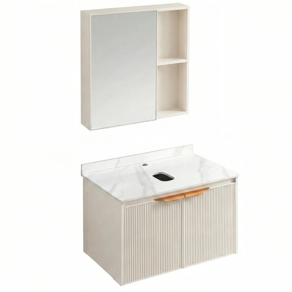 Set Di Mobili Da Bagno Con Top Marti 60cm Beige
