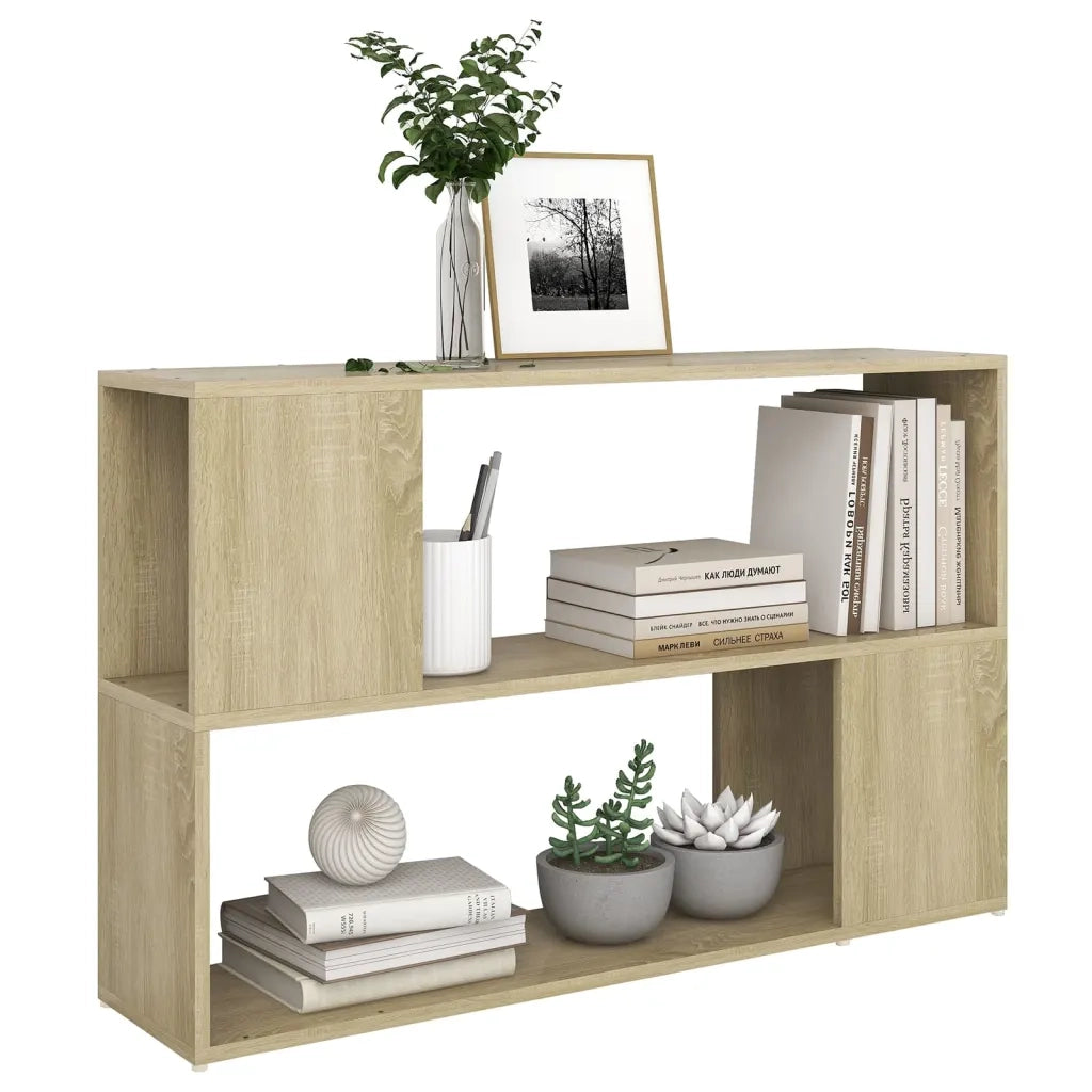 Libreria-Scaffale per Libri-Mobile di Stoccaggio Rovere Sonoma 100x24x63 cm in Truciolato