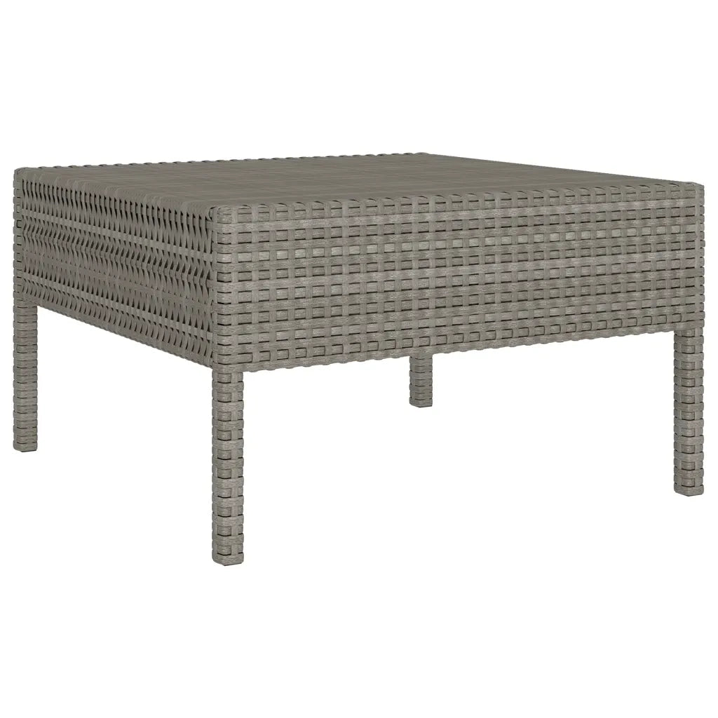 Set Divani da Giardino 11 pz con Cuscini in Polyrattan Grigio 3094506