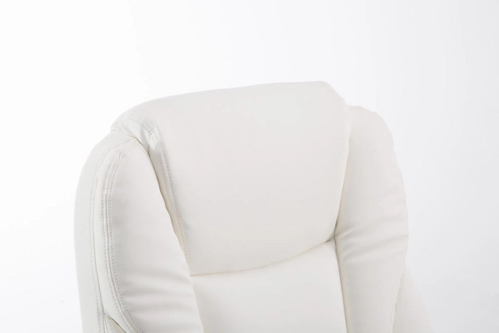 Sedia da ufficio Pacific in similpelle bianco