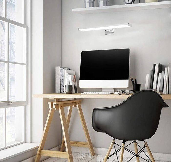 Lampada Da Parete Da Bagno Led Sopra Specchio 18w 90cm APP371-1W Cromo