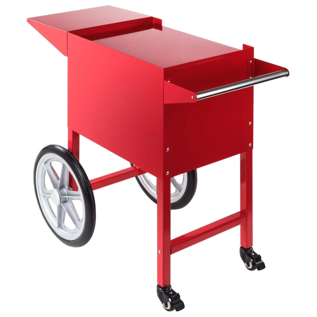 Carrello popcorn professionale in acciaio rosso 3614065