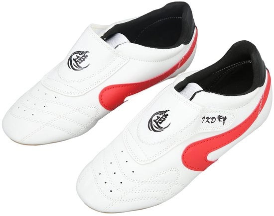 Scarpe da combattimento unisex - Pelle PU respirante - Pelle antiscivolo Oxford - Tacco - Sneaker leggera - Per kickboxing/pugilato/kung fu - Scarpe per taekwondo