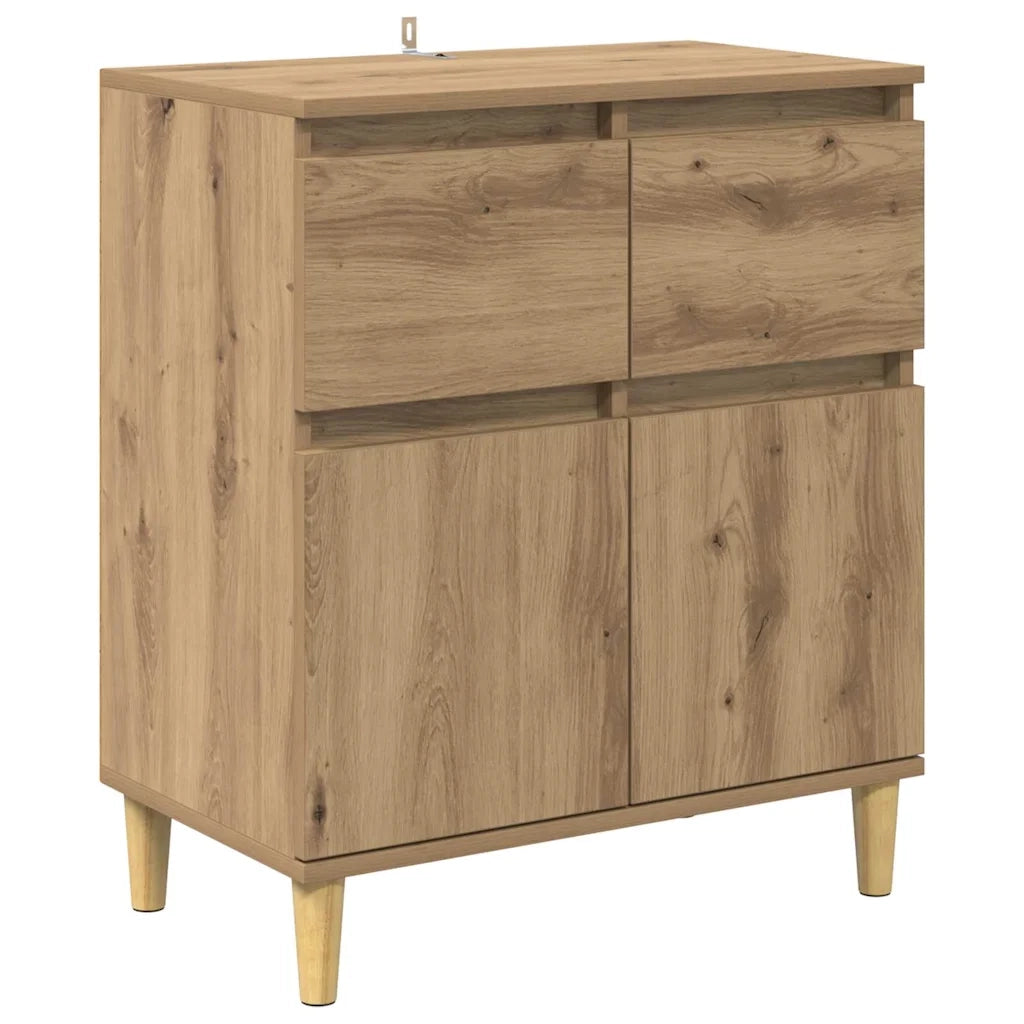 Credenza-Buffet-Armadio da cucina Rovere artigianale 60 x 35 x 70 cm Legno multistrato 861067