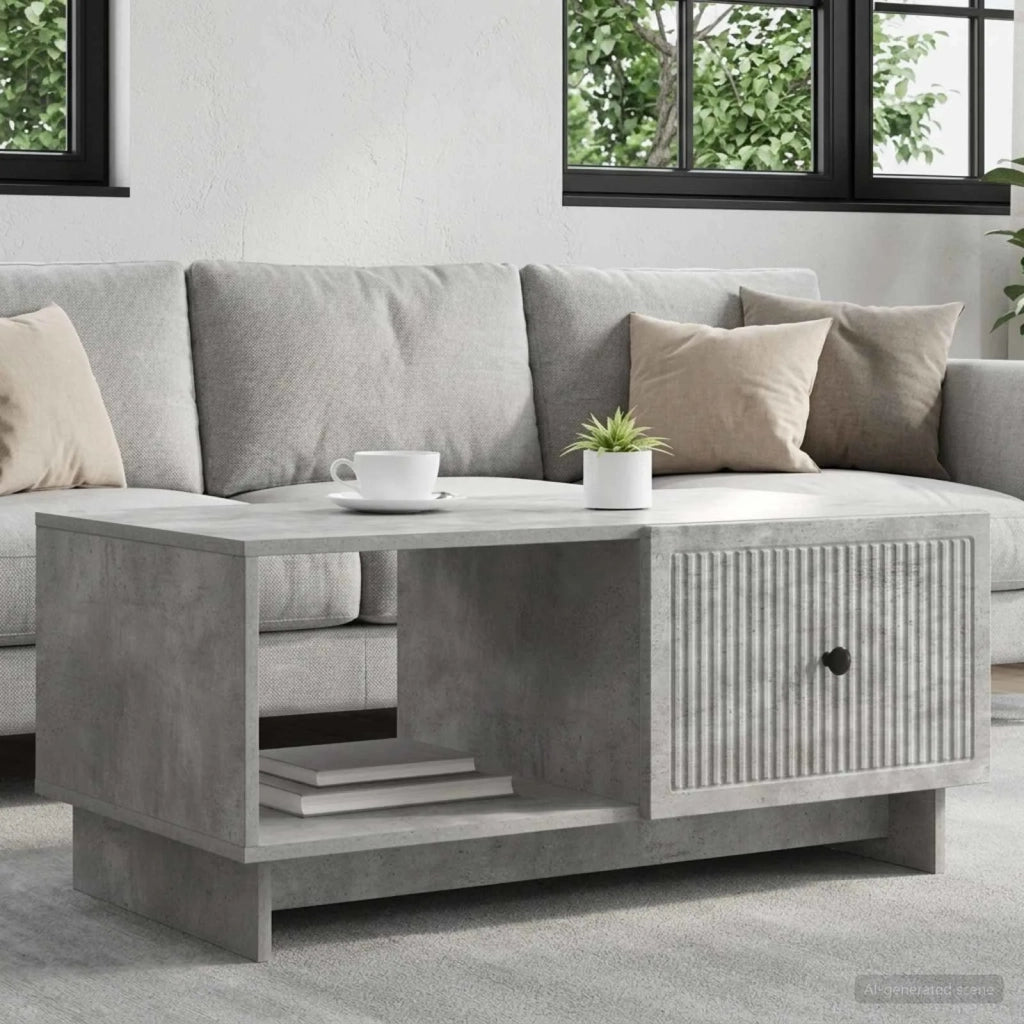Tavolino da salotto Grigio Cemento 90 x 50 x 40 cm 894038