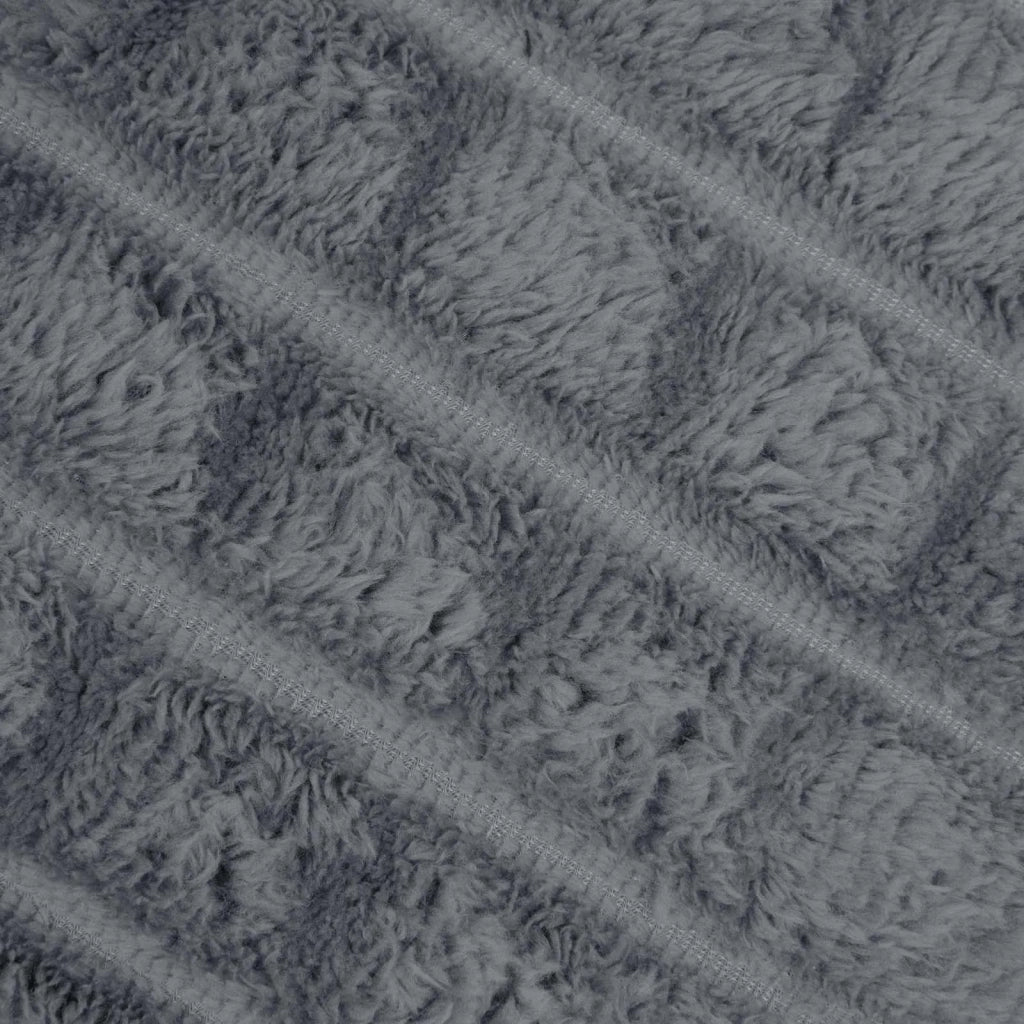 Coperte da Pile 6 pcs Grigio scuro 150 x 130 cm Panno