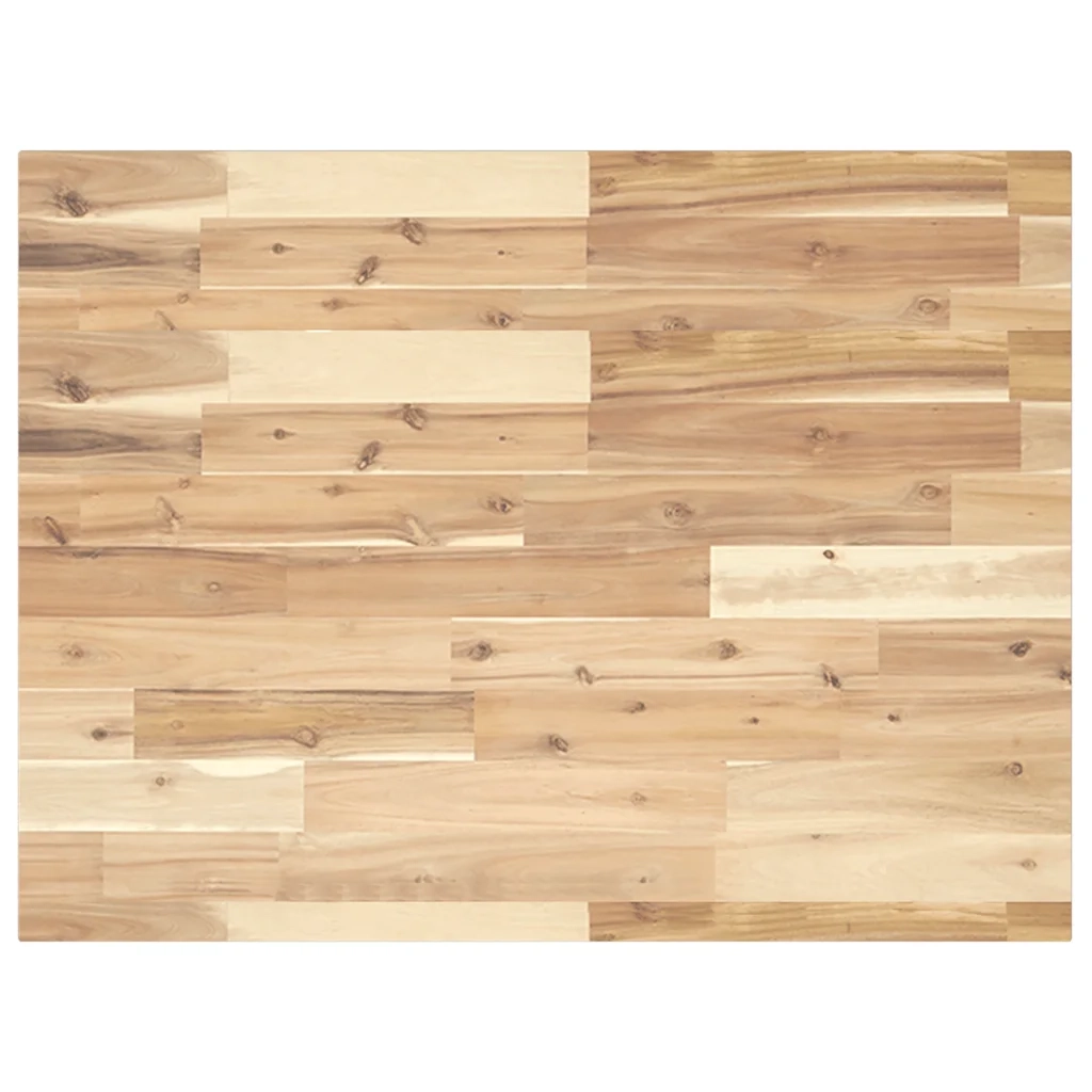 vidaXL Piano Tavolo Rettangolare 80x60x2cm in Legno Massello di Acacia